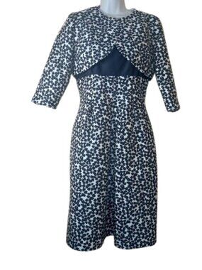 Sara Campbell Womens Empire Bolero Dress Black Ivory Floral 4